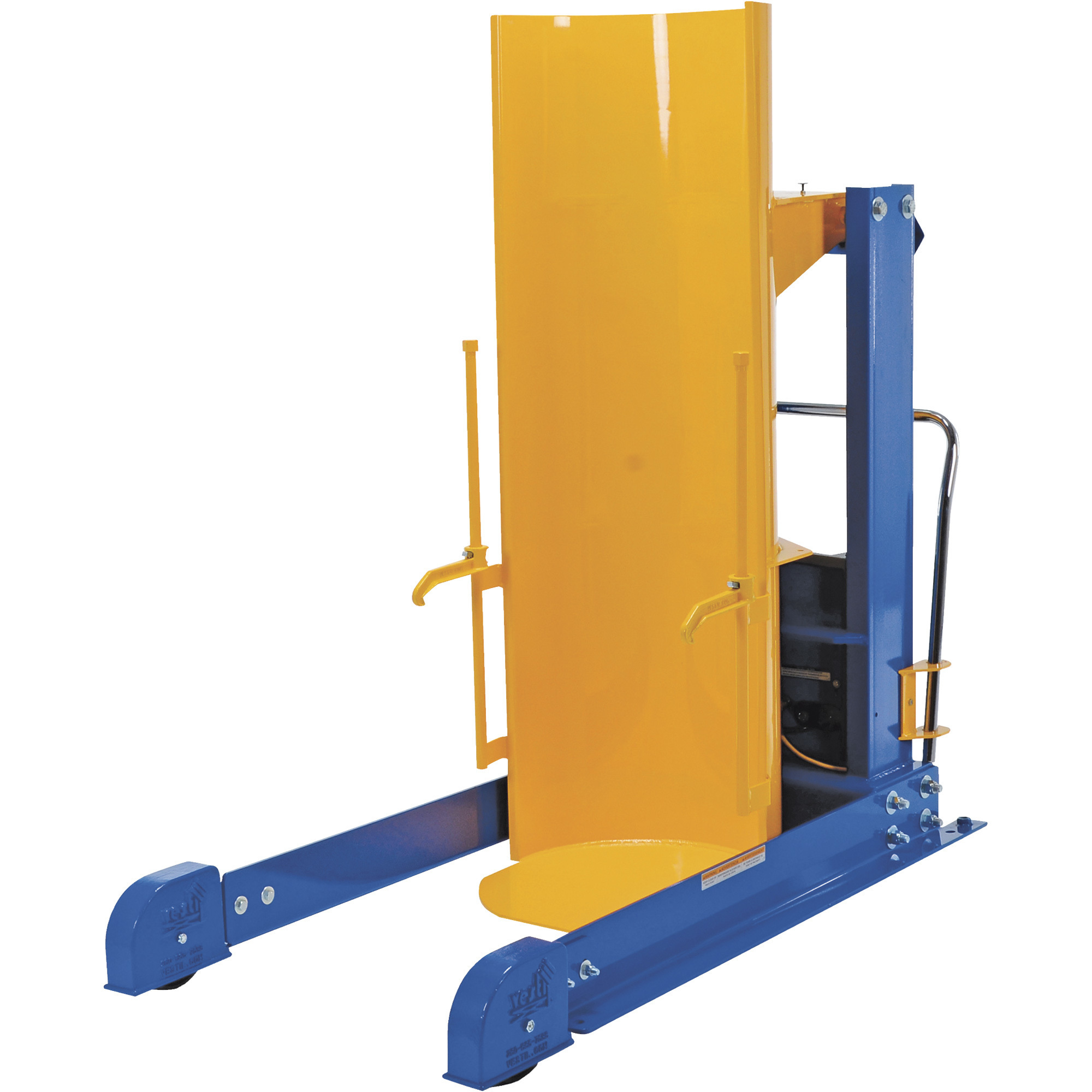 Vestil Hydraulic Drum Dumper - 1000-Lb. Capacity, 48in. Max Lift Height, 30- and 55-Gal. Drum Size, 120V, Model# HDD-48-10-P
